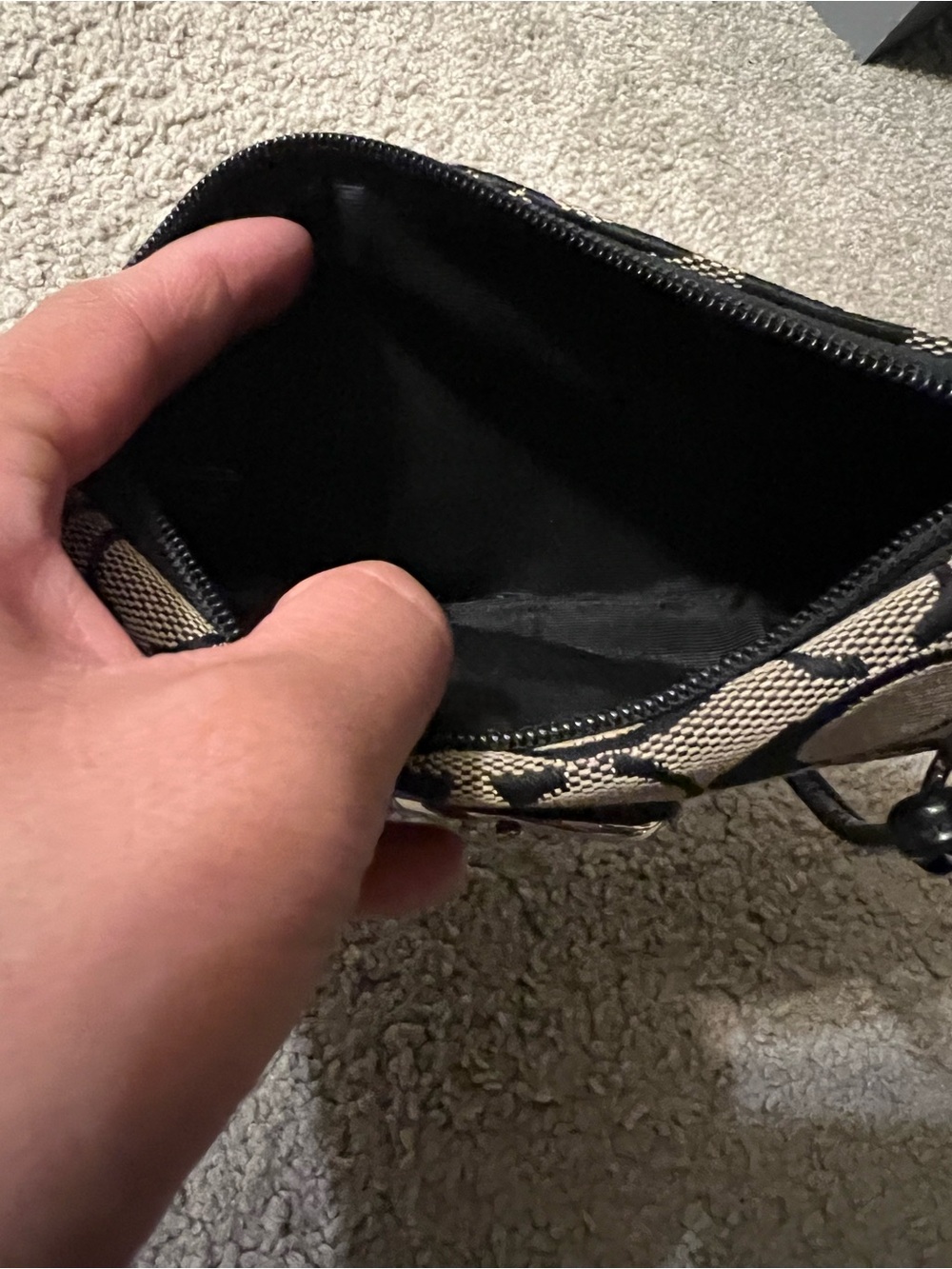 Coach SoHo Signature Canvas Wristlet Wallet - Picture 9 of 10